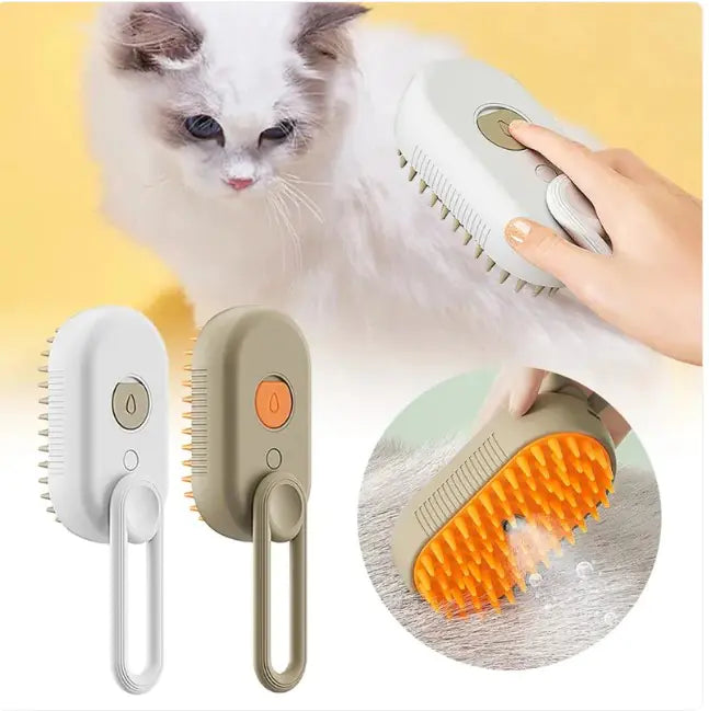 MistyPaws™ Steam Brush - Detangle, De-Shed & Relax Your Pet With Gentle Steam - MistyPaws™