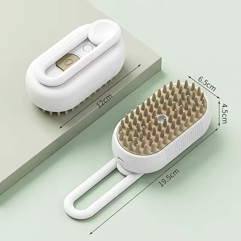 -MistyPaws™ Steam Brush - Detangle, De-Shed & Relax Your Pet With Gentle Steam - MistyPaws™