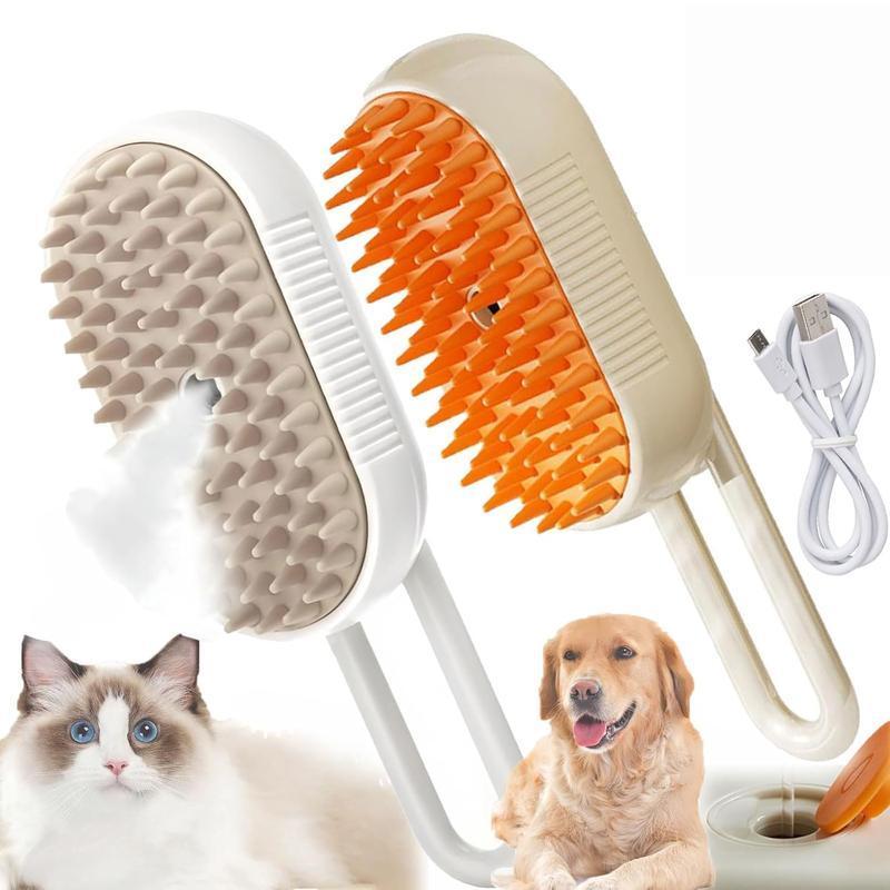 Steam Brush - Detangle, De - Shed & Relax Your Pet With Gentle Steam - MistyPaws