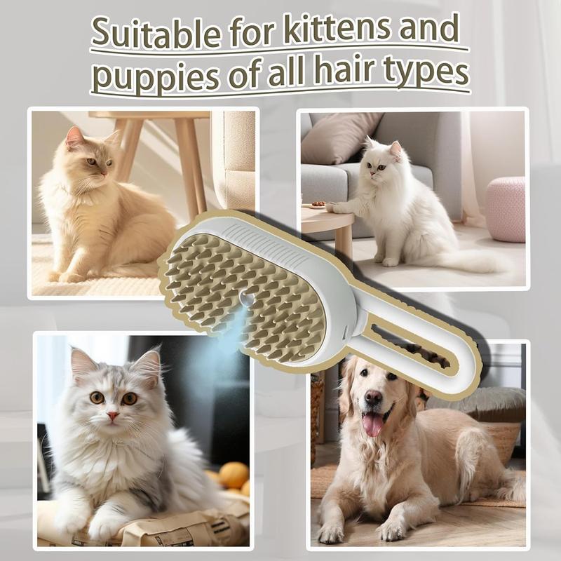 Steam Brush - Detangle, De - Shed & Relax Your Pet With Gentle Steam - MistyPaws